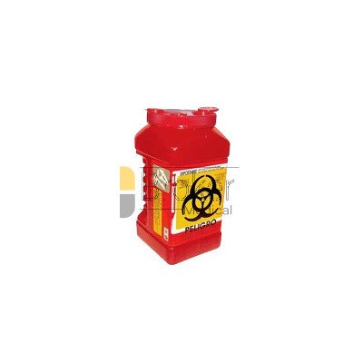 RECOLECTOR DE PUNZOCORTANTES Y/O LÍQUIDOS DE CAPACIDAD DE 3 LITROS
