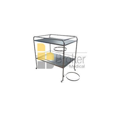 CARRO DE CURACIONES CON AROS ABATIBLES